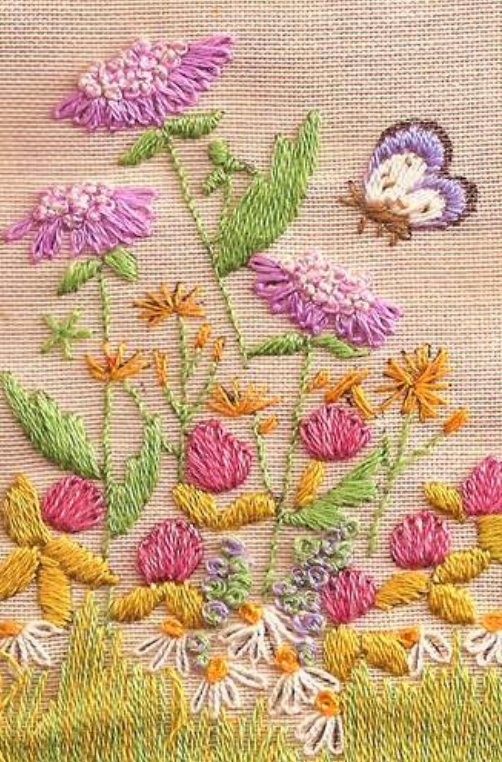 Meadow Flowers Embroidery Kit