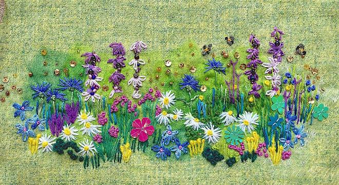 Summer Meadow Needlecase