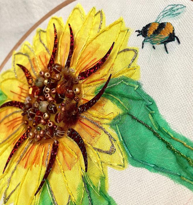 Sunflower and a Bumblebee