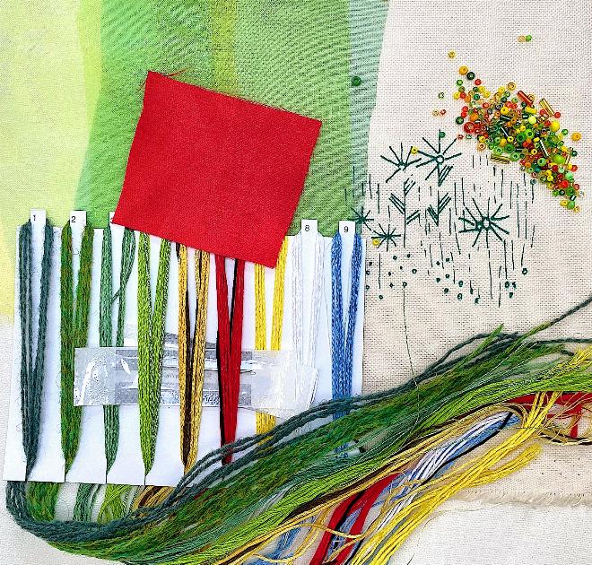 Sunflowers and Poppies